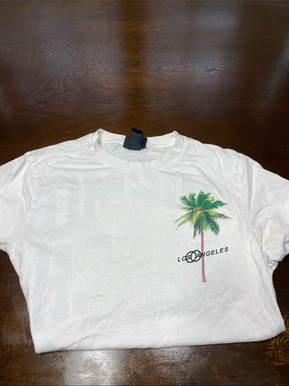 Los Angeles Palm Graphic White Womens T-Shirt